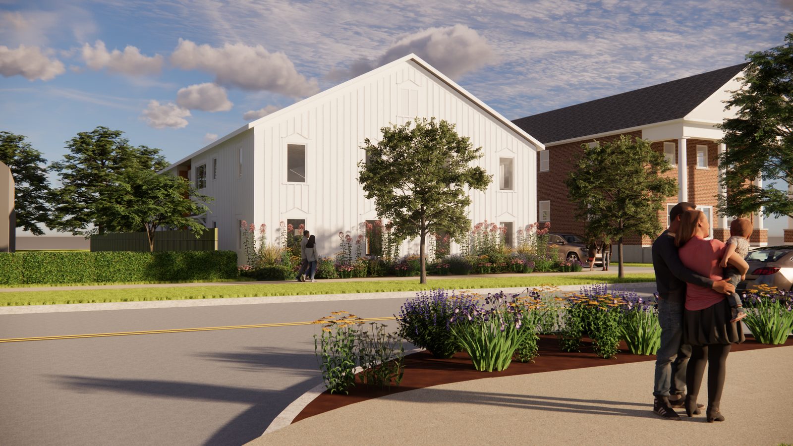 Architectural rendering of the planned 10483 Main Street building